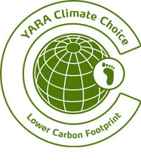 Yara Climate Choice Lower Carbon Fertilizers stamp