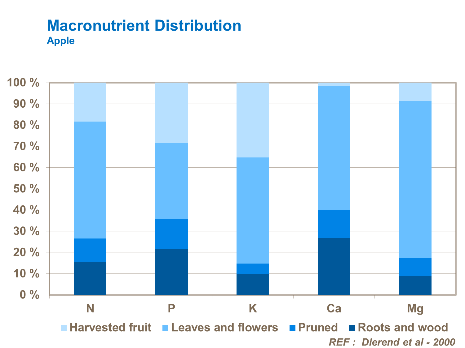Macronutrient Distribution Apple