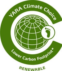 Yara Climate Choice Renewable-Based Lower Carbon Fertilizers stamp